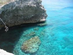 Curaçao het knal blauwe water